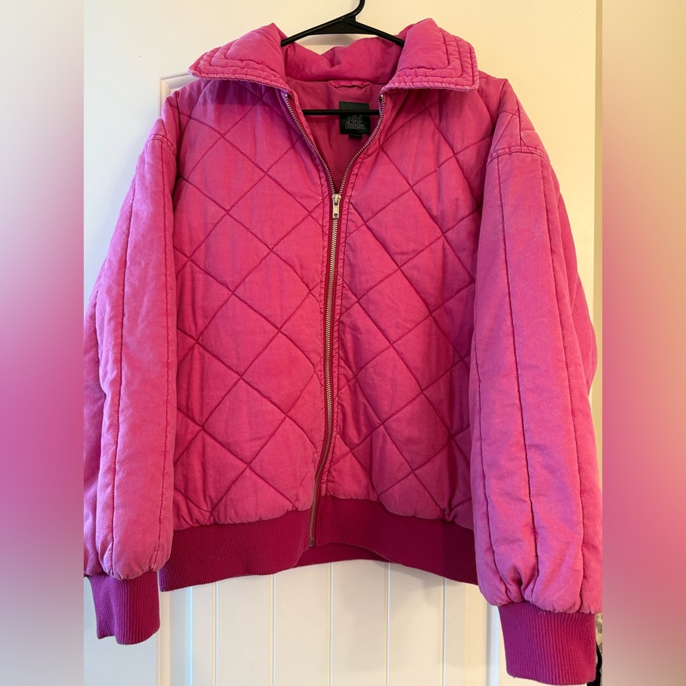 Pink Quilted Jacket
